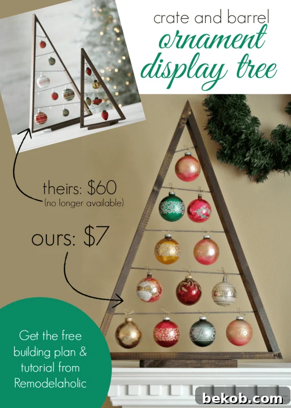 DIY-Crate-and-Barrel-Ornament-Display-Tree-@Remodelaholic-knockoff-Christmas-571x800