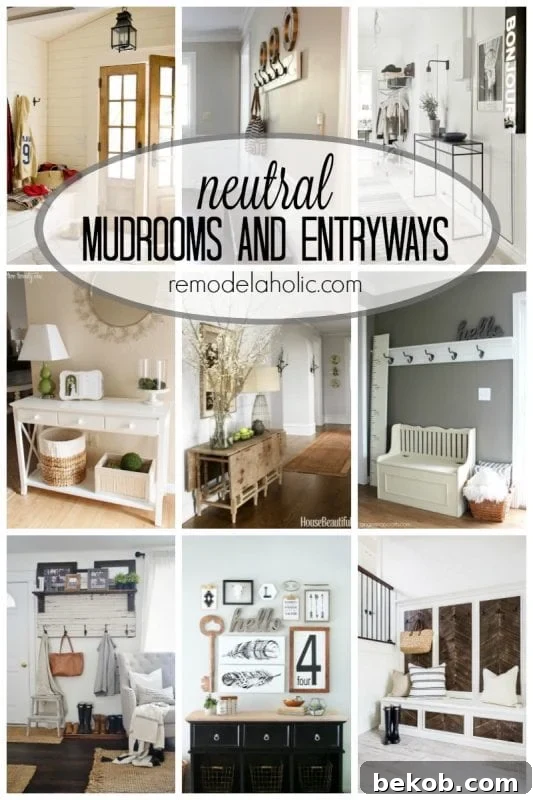 Neutral Mudrooms And Entryways Via Remodelaholic (1)