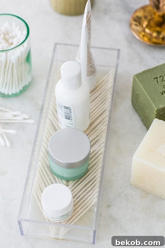 DIY Waterproof Q-tip Tray