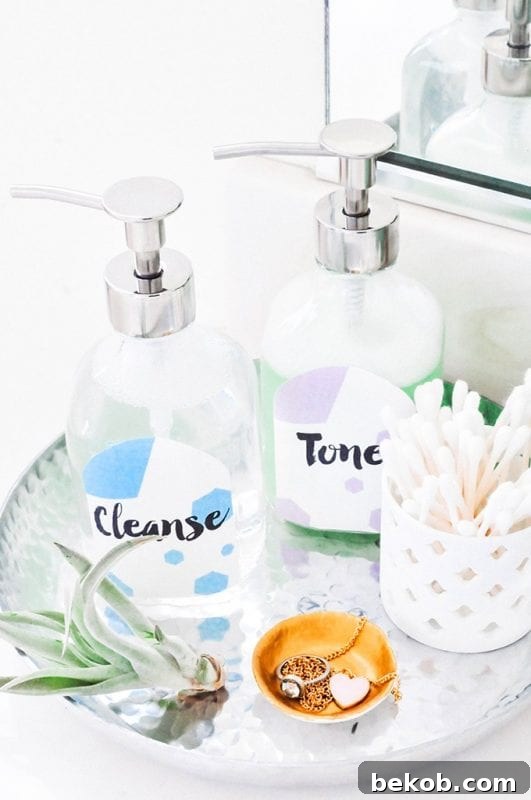 #Properprintables Printable Skincare Labels