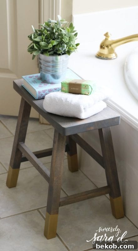 DIY Bathroom Stool
